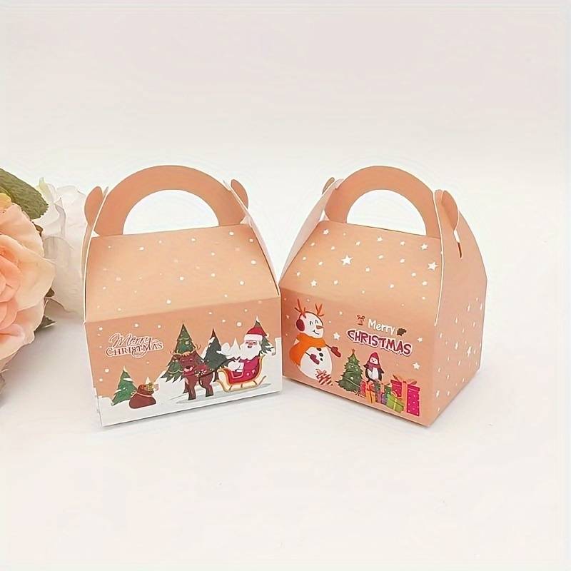 Подаръчна хартиена кутия с Дядо Коледа