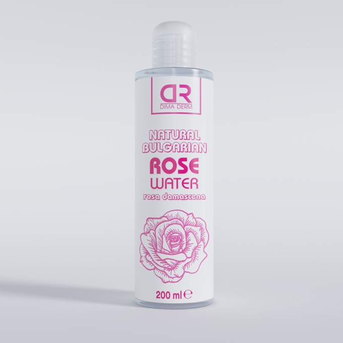 Натурална розова вода "DIMA DERM" 200мл