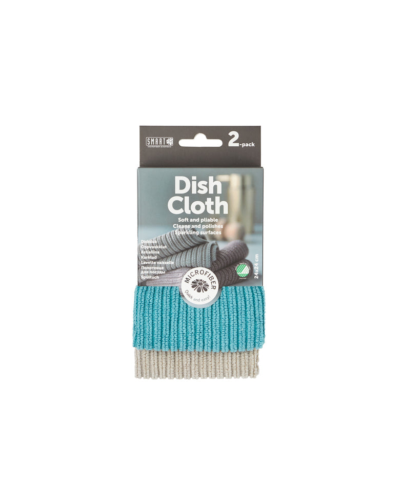 Микрофибърни кърпи за съдове - 2 броя (сива+светло зелена)