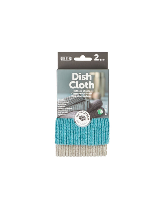 Микрофибърни кърпи за съдове - 2 броя (сива+светло зелена)